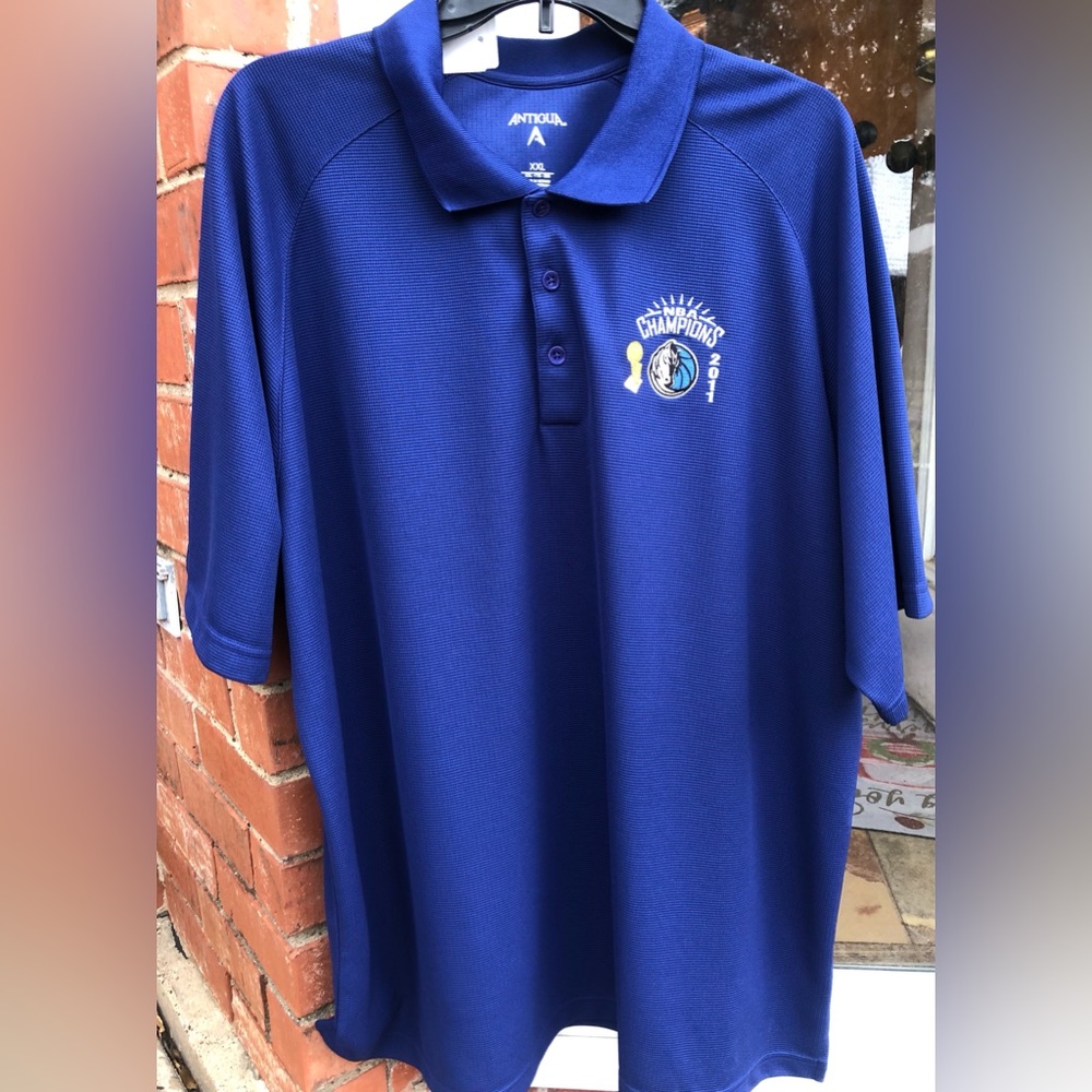 Dallas Mavericks 2011 NBA Champions Polo. Size XXL. Made by Antigua.